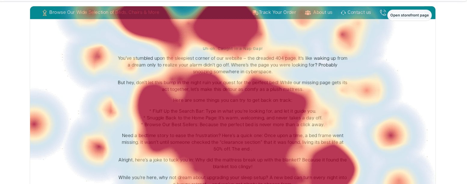 DynoWeb click heatmap screenshot